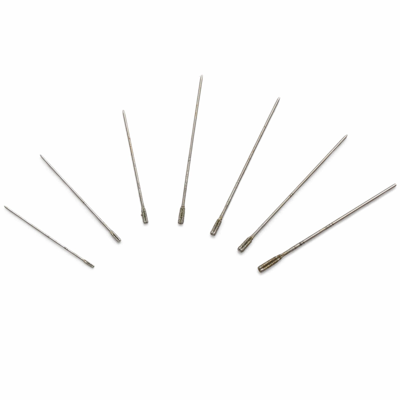 20Pcs 1-2.2mm Lapidary Diamond Drill Bits Carving Burrs Jewelry Tools for Stone