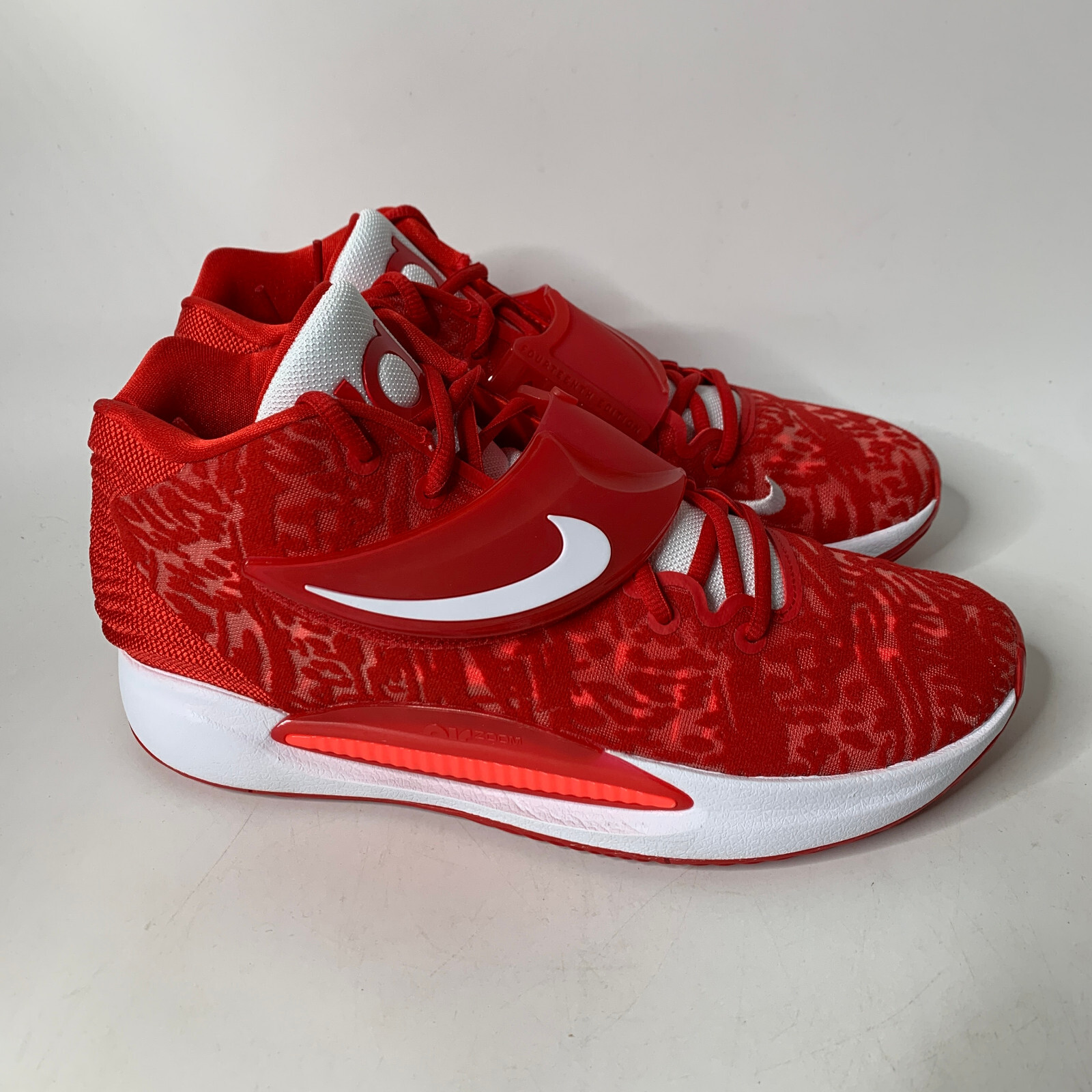 Nike KD14 Mens 15 Basketball Shoes University Red White TB