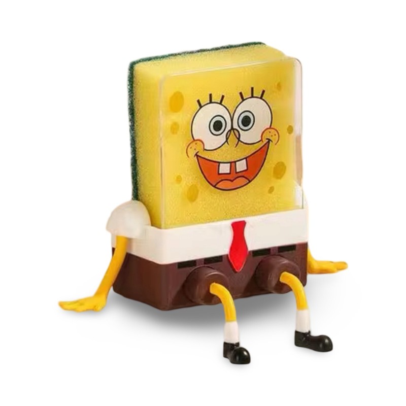 Sink Holder SpongeBob with Sponge Kitchen Organizer Storage Drain Rack
