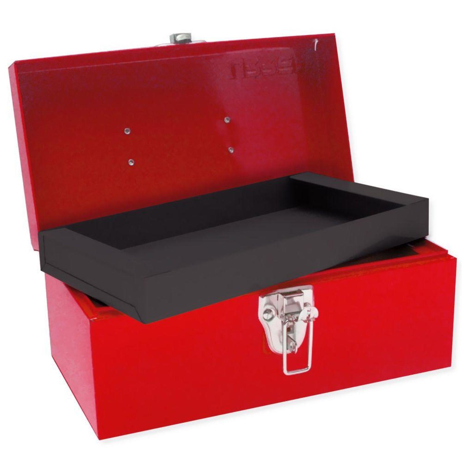 Urrea Small Red Heavy Duty Metal Tool Box Steel Storage Organizer