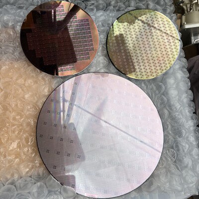 Silicon wafer Lot Two 8 Inch And One 12 Inch Made In USA