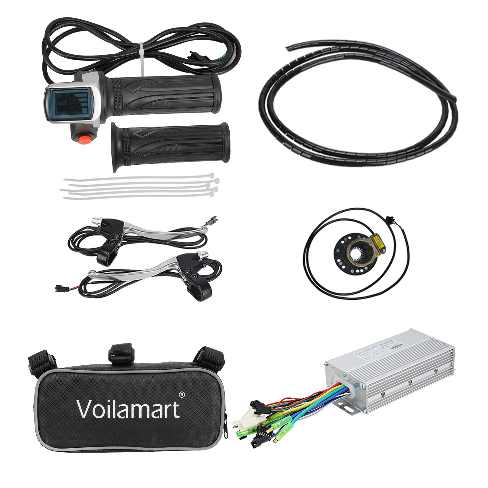 26" Electric Bicycle Motor Conversion Kit 48V 1000W Front Fat Tire E-bike Hub