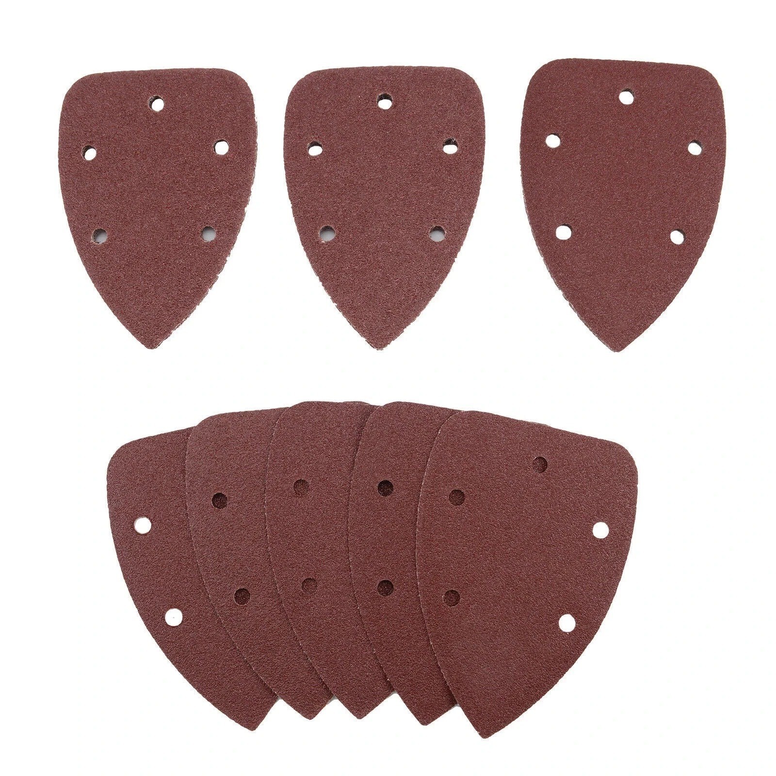 6pc Palm Sander Pads Universal Fit Palm Sander Pad Triangle Grit Sanding Paper