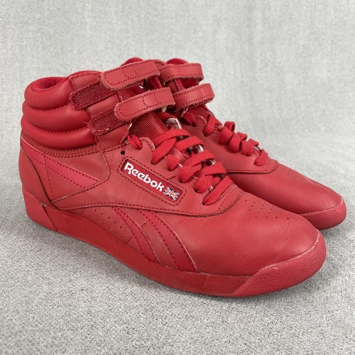 reebok freestyle hi mens red