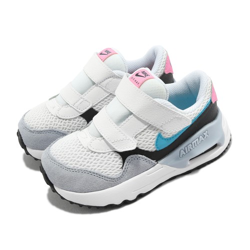 

Повседневная обувь для малышей Nike Air Max Systm TD White Blue Lightning DQ0286-106, Белый, Air Max Systm Td