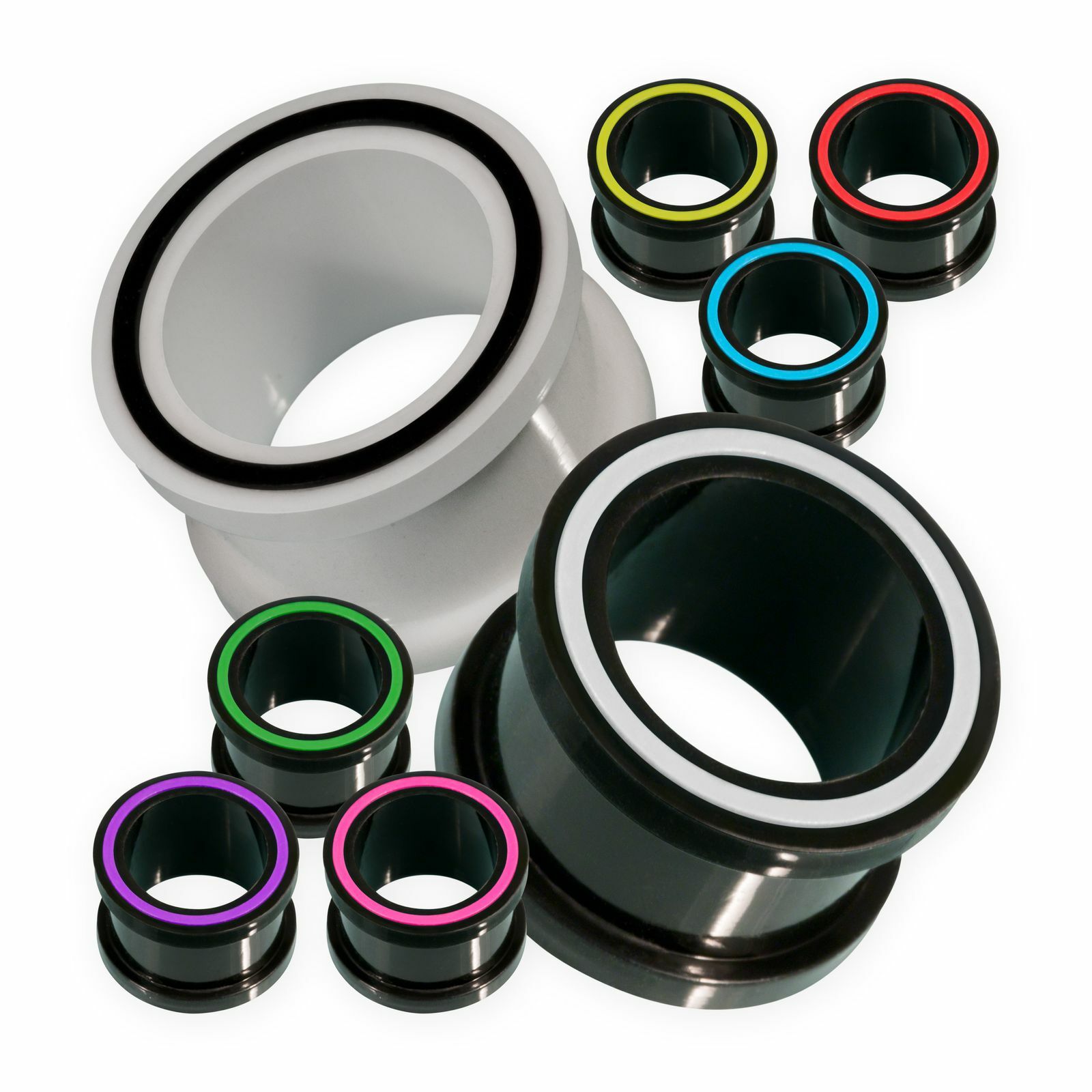 Silikon Flesh Tunnel Ohr Plug flexibel weich Piercing Plugs 1 Stück 4-22 mm