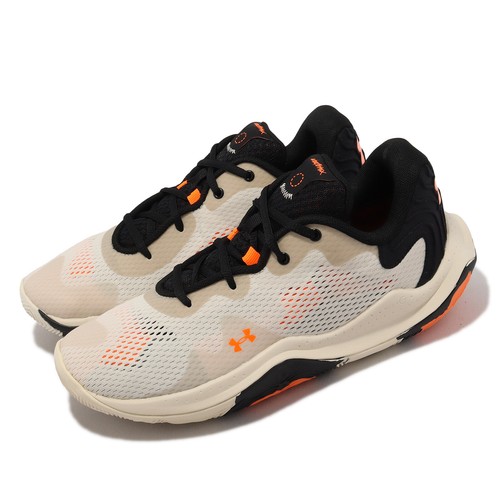 

Мужские баскетбольные кроссовки Under Armour Spawn 4 UA Белый Черный Оранжевый 3024971-101, Бежевый, Spawn 4