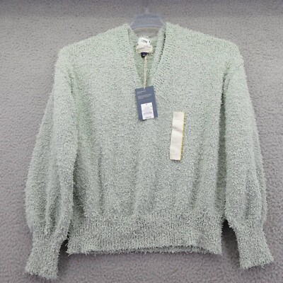 Universal Thread Womens Pullover Sweater Green Long Sleeve V Neck Thin S New