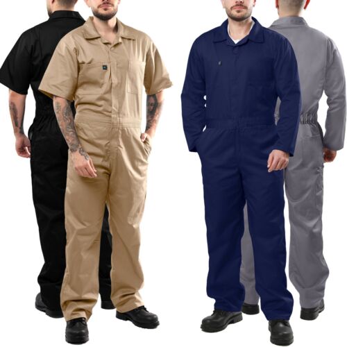 Kolossus Coveralls for Men Short Long Sleeve Jumpsuit Mechanic Overalls 