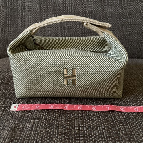 Hermes Bride-A-Brac H Natte Travel Case PM 100% Merino Wool