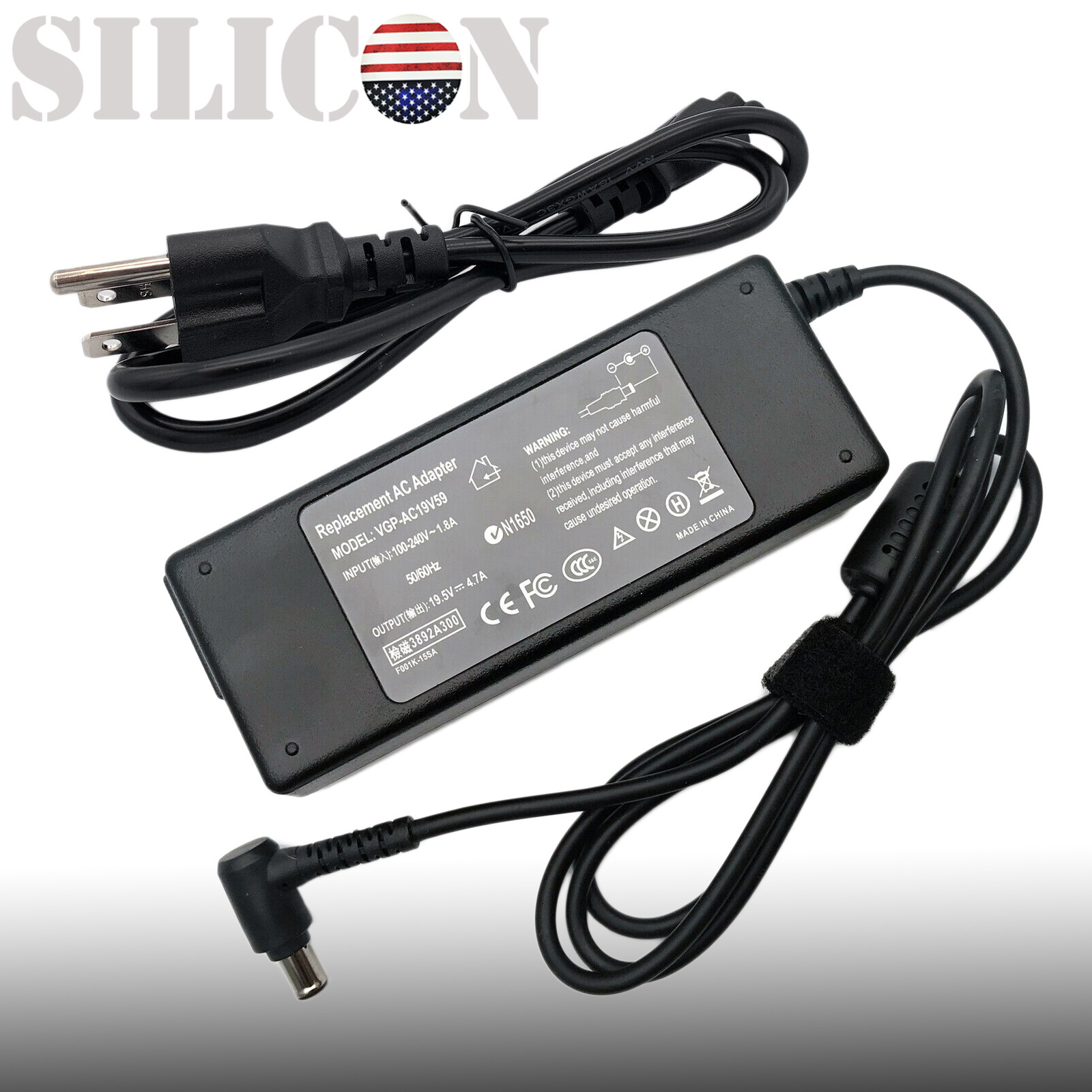 Charger For Sony Vaio Vgn-nw270f/s Vgn-nw305f Vgn-nw310f Vgn