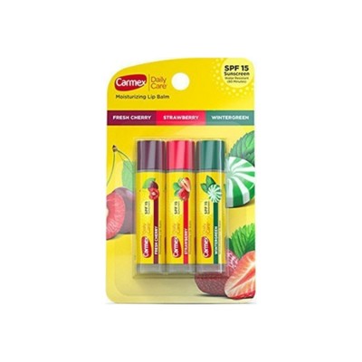 Carmex Daily Care Moisturizing Lip Balm, 3 ea