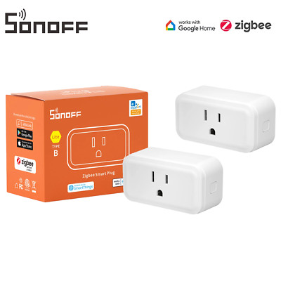 SONOFF S40 Lite ZigBee Smart Plug 2-pack Light Switch Works with Amazon Alexa