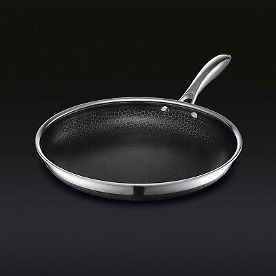 HexClad Hybrid Nonstick Frying Pan, 12-Inch, Stay-Cool Handle