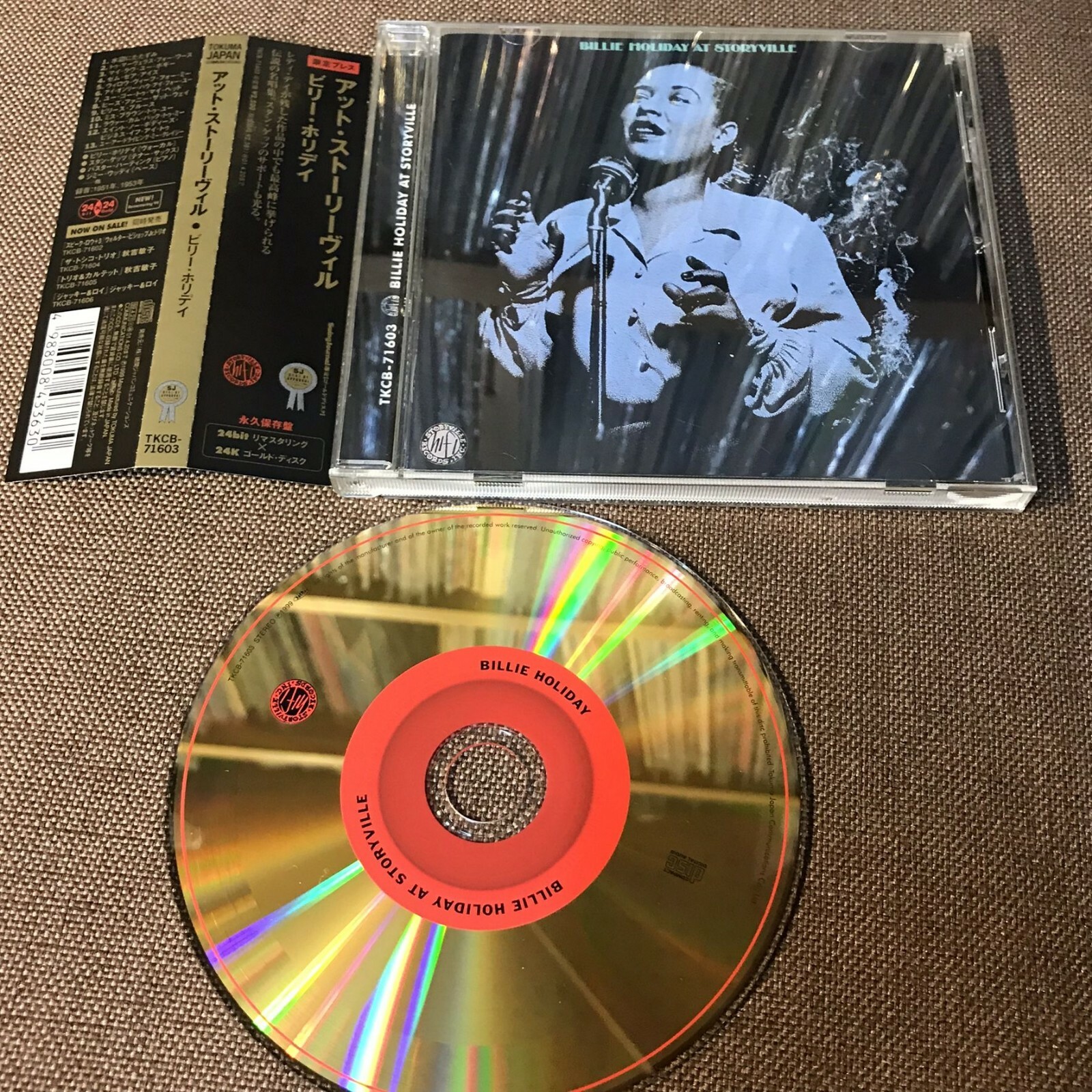 BILLIE HOLIDAY At Storyville JAPAN 24k GOLD CD TKCB-71603 w