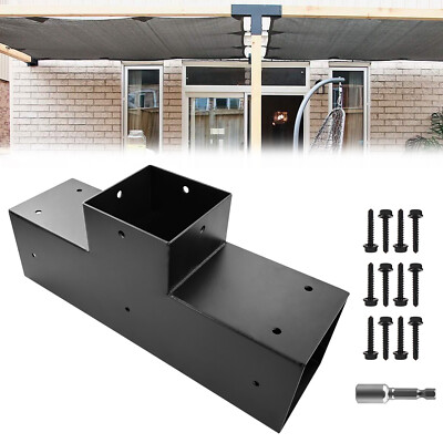 Pergola Bracket Kits 4x4,3-Way T-Shaped Flat Bracket for Gazebos,Porchs 1pcs