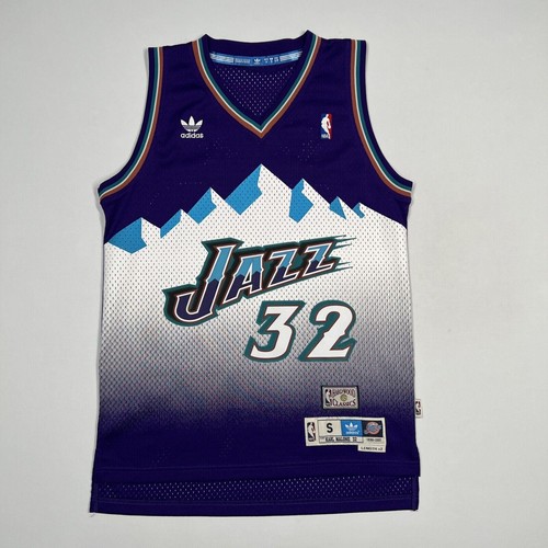 mitchell&ness utah Jazz ゲームシャツ nbaユニフォーム Karl Malone Utah Jazz Autographed Mitchell & Ness Green