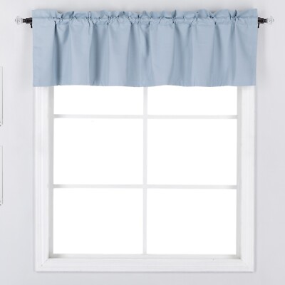 Insulated 100% Blackout Rod Pocket Top Window Treatment Valance 52'' W x 18'' L