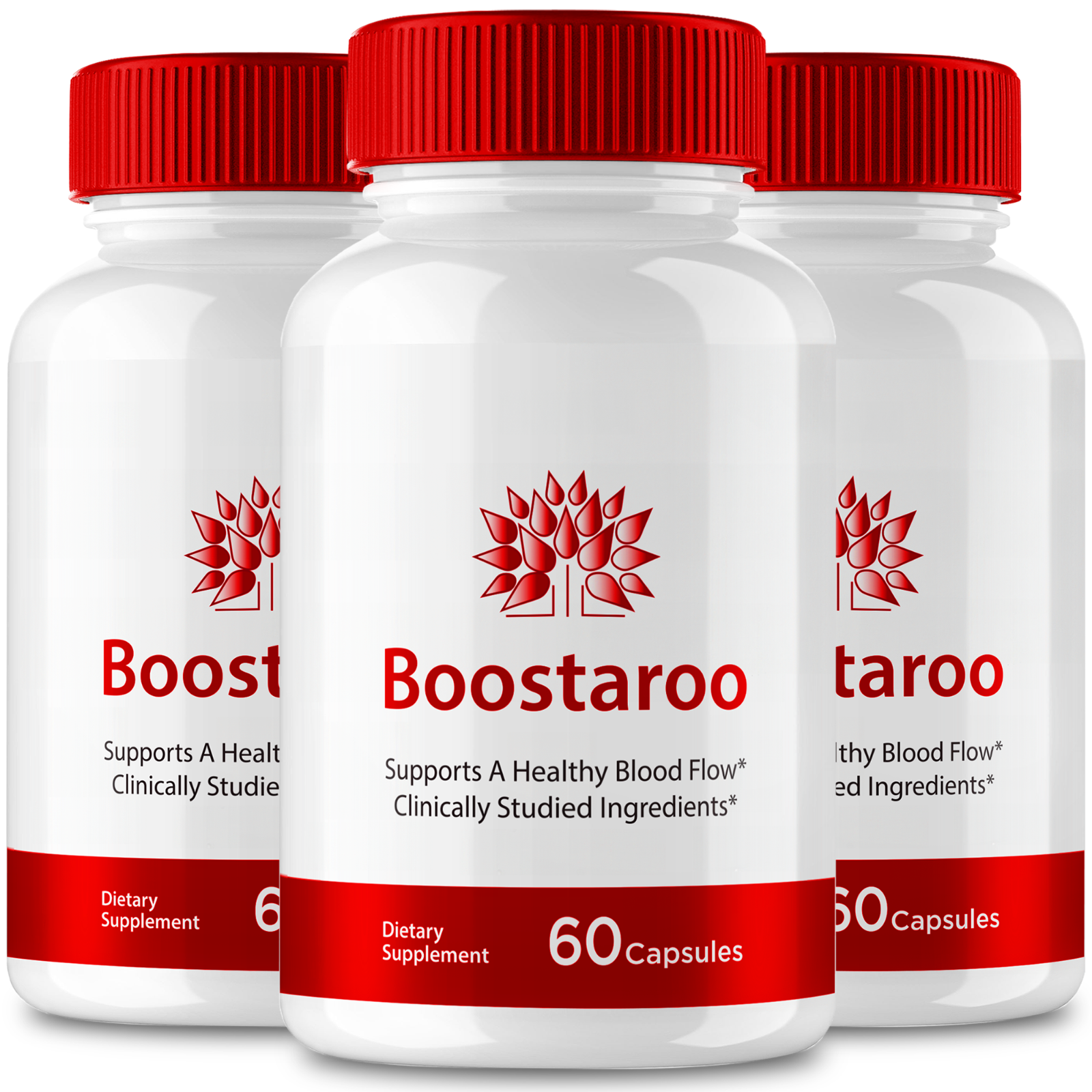 (3 Pack) Boostaroo, Boostaroo Male Virility Blood Flow Supplement (180 Capsules)