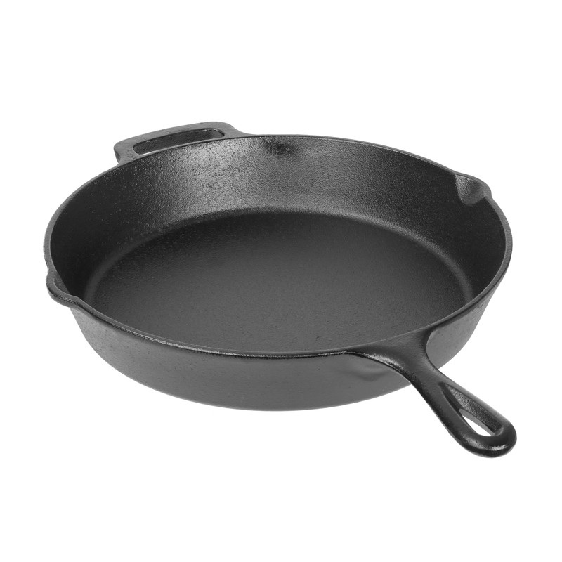 Cast Iron Skillet Oven Safe Pre-Seasoned Iron Black, 12 inch