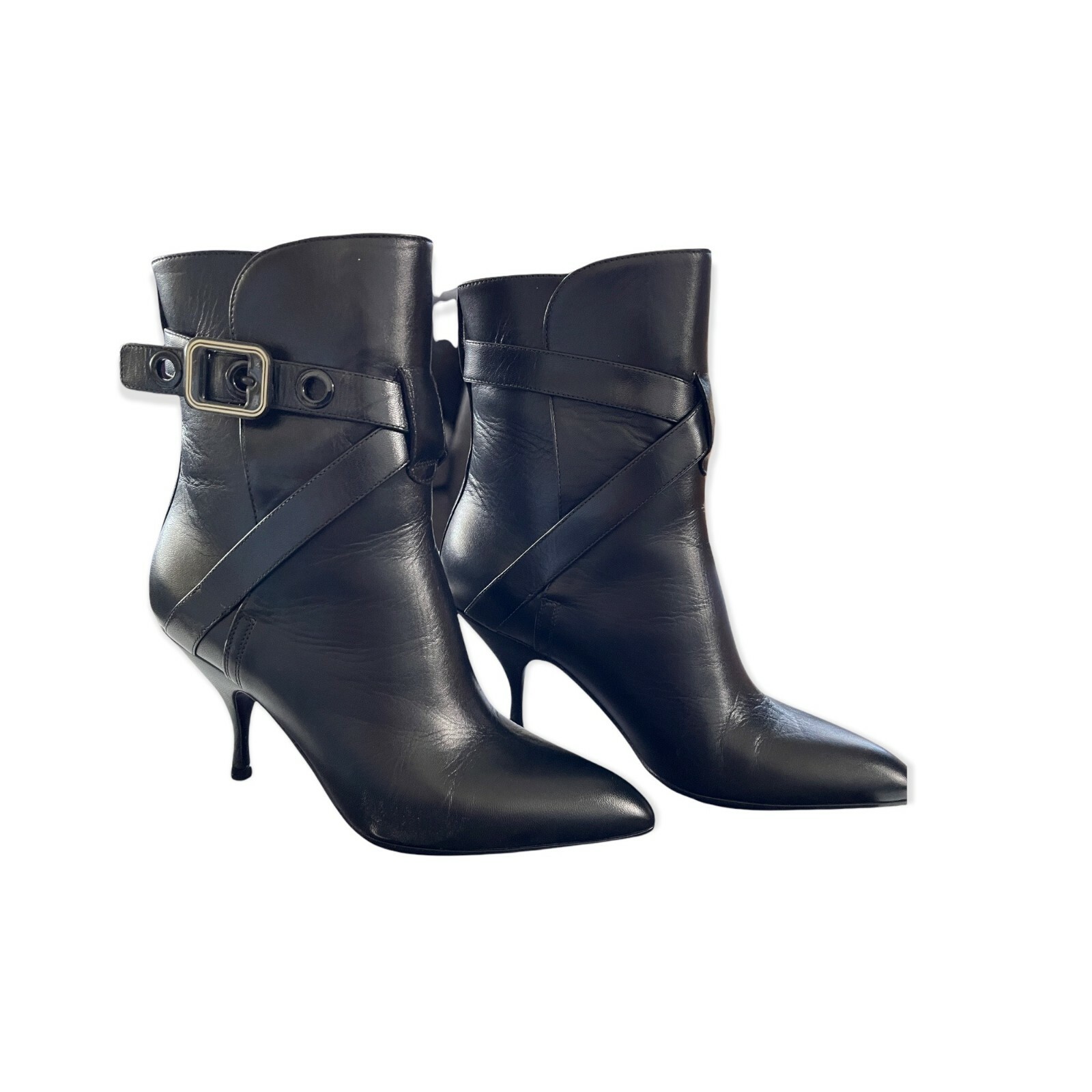Pre-owned Bottega Veneta 533047 Women's Black Leather Smooth Kid Ankle Boots Us 7, $1120