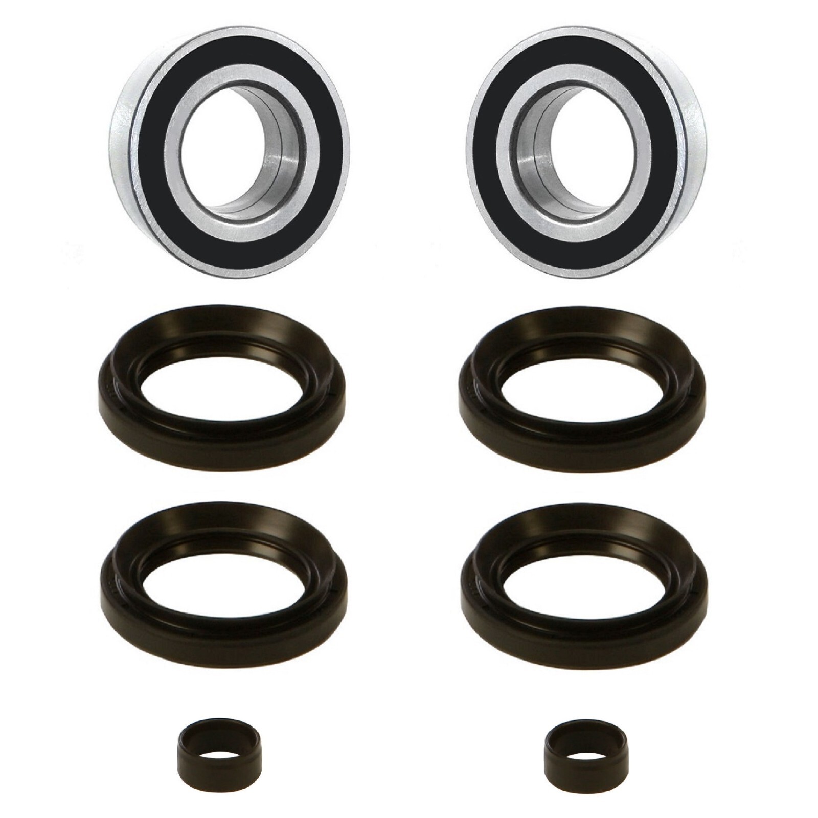 Both Front Wheel Bearing Seal Kits for 07-13 Honda TRX420 Rancher 420 4x4
