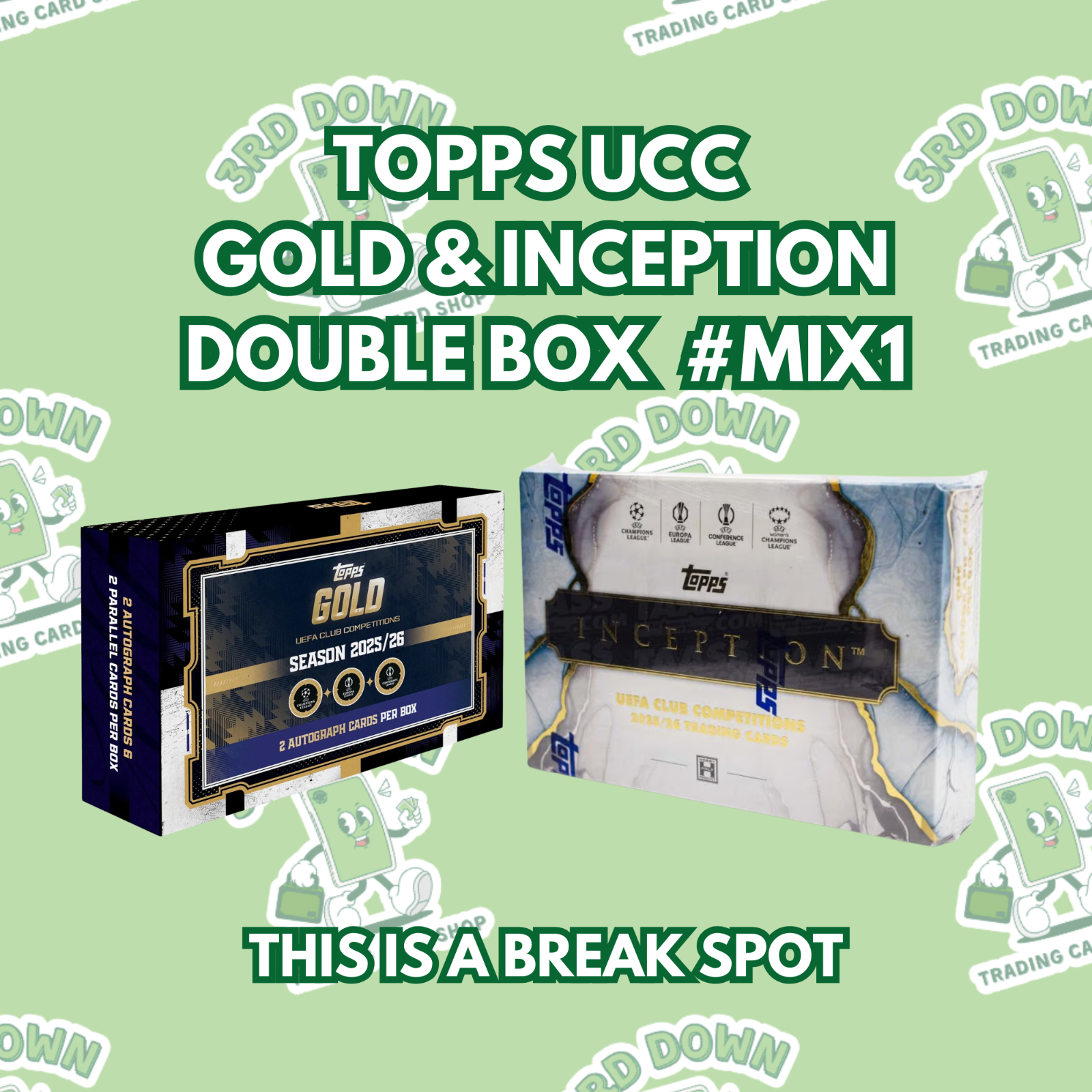 AS Roma  UCC Gold & Incep  2  BOX BREAK  #J15826 #MIX1