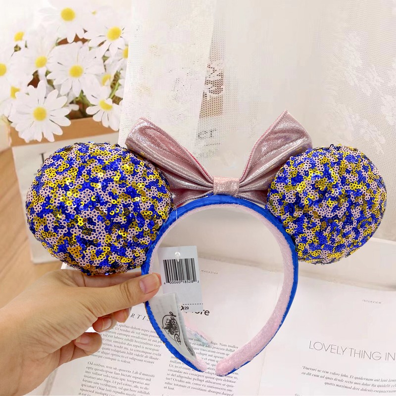 Loungefly Disney Parks Mickey Magical Bow Minnie Mouse Ears Bow Sequins Headband