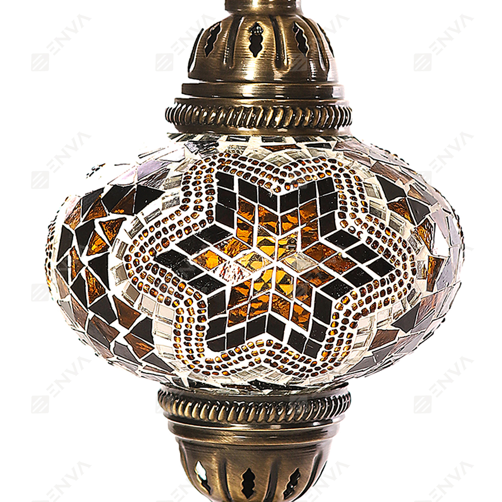 Handmade Turkish Moroccan Mosaic Table Bedside Tiffany Desk Lamp Light Large - Picture 8 of 24