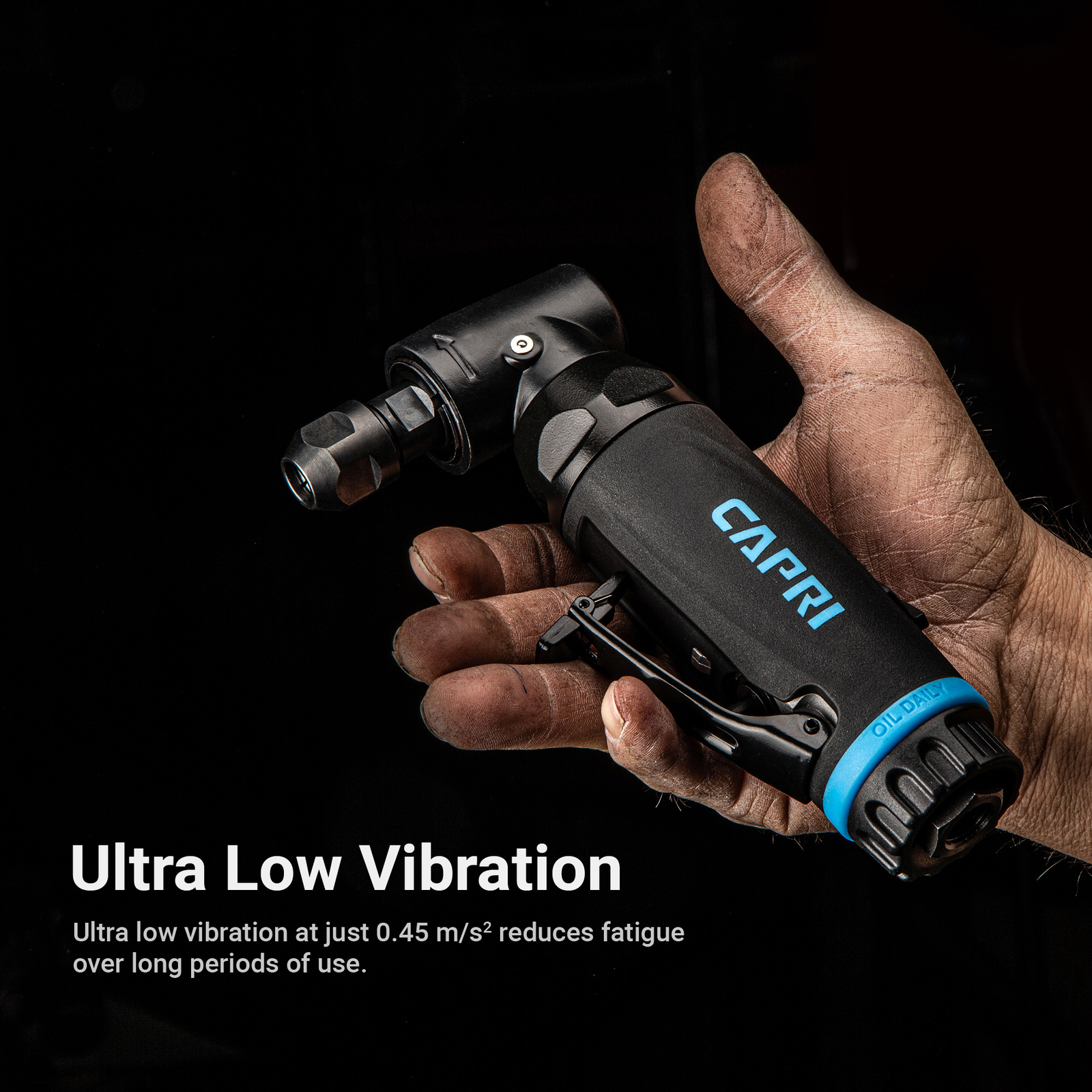 Capri Tools 1/4 in. 1 HP Air Angle Die Grinder