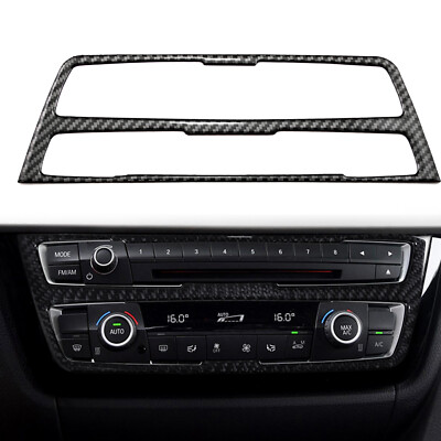 Carbon Fiber Interior Center CD Panel Decor Sticker for BMW F30 F31 2013-2018