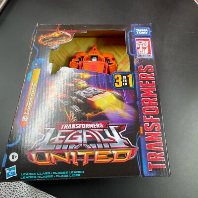Transformers Legacy United G1 Sandstorm Triple Changer Leader Class Figure 2024