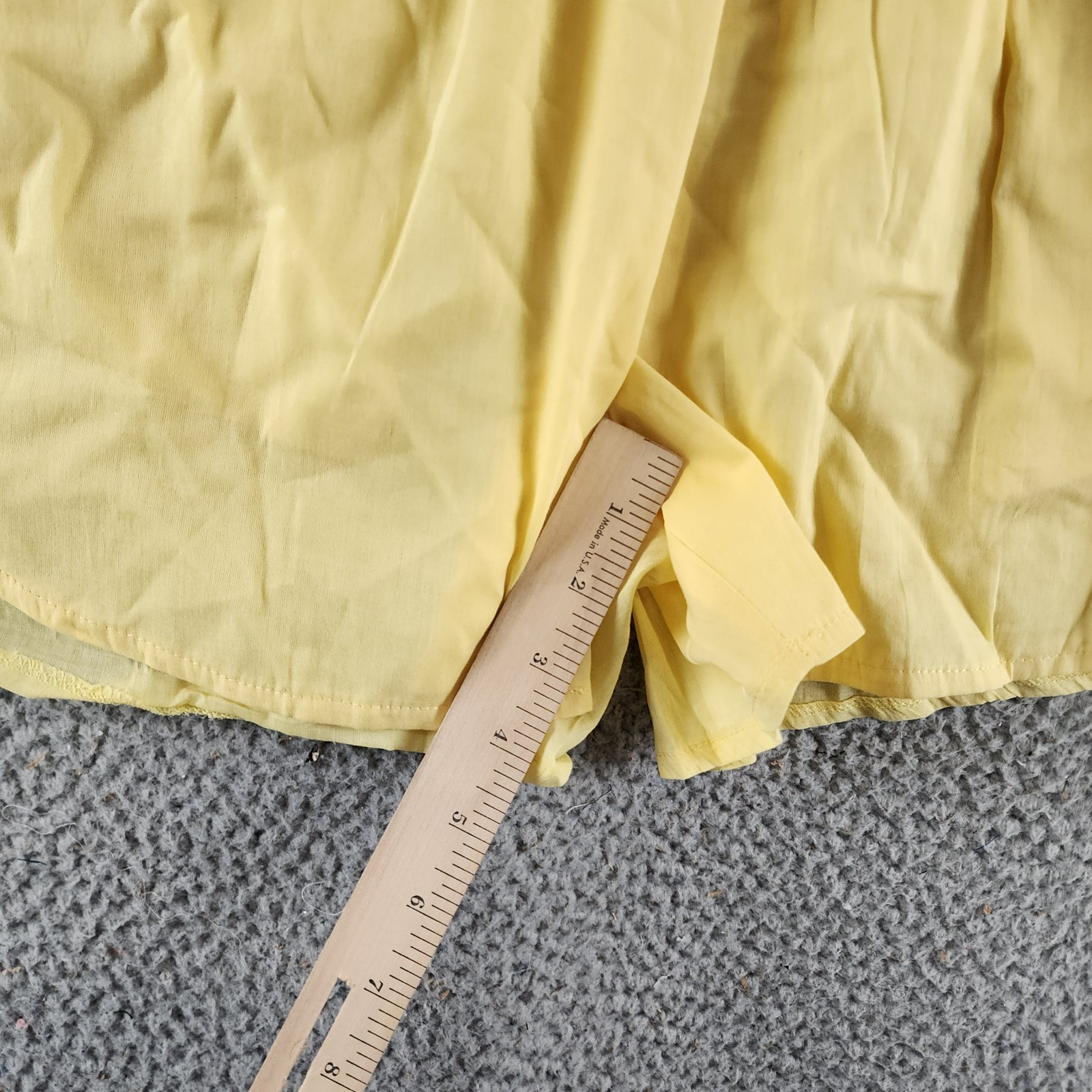 AQUA Pull On Shorts Women's Large Yellow Solid Side Pockets Elastic Waistband - Picture 7 of 13