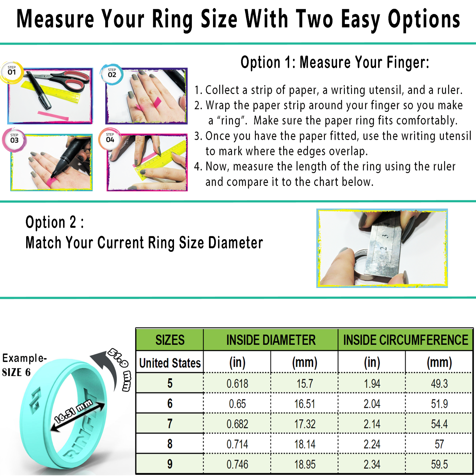 Silicone Wedding Rings| Wedding Bands by RINFIT for Men & Women- 4 Ring pack 