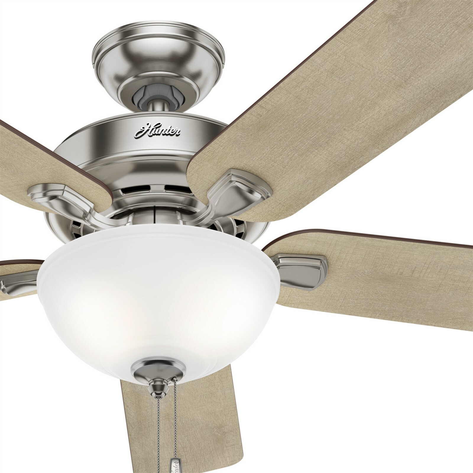 Hunter Fan 52 In Traditional Ceiling Fan With Bowl Light Kit In