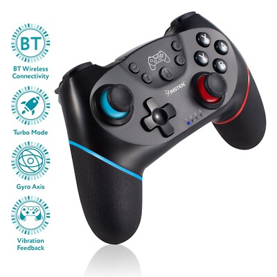 Wireless Pro Controller For Nintendo Switch /OLED Gyro Axis Turbo Dual Vibration