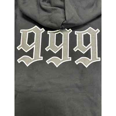 Pre-owned Revenge X Juice Wrld 999 Graphite Portrait Hoodie Size Medium In Gray