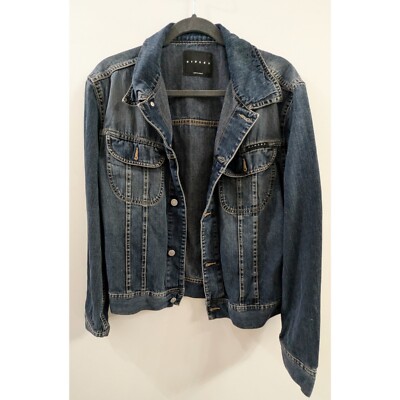 SISLEY Blue Denim Jacket Size L