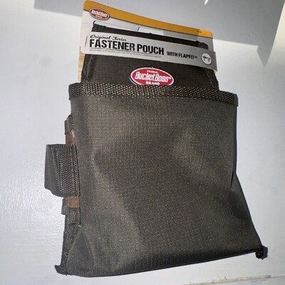 6.5 In. 1-pocket Fastener Tool Pouch With Flap Fit | Boss Bucket Green Flapfit