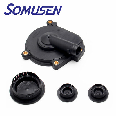  For Mercedes-Benz Engine Oil Separator Kit Cover w/Seal & Camshaft Cap Set 