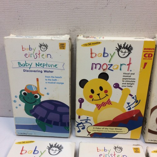 Lot of 6? Baby Einstein VHS Bach Mozart Shakespeare World Neighborhood Animals