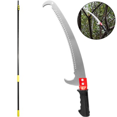 VEVOR Telescopic Tree Pruner Pole Saw Extendable Tree Trimmer 29.5 ft Saw Blade