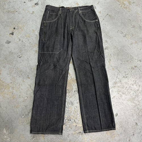 パンツ archive grunge baggy black denim pants Archive grunge baggy black denim pants