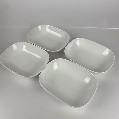 4 New Extra Large White Ceramic Bowl - Alessi For Delta  - 8'' x 6'' - 044207793