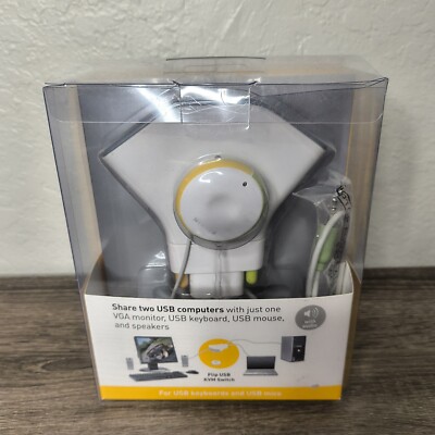 NEW BELKIN Flip USB with Audio KVM Switch. USB and VGA compatible
