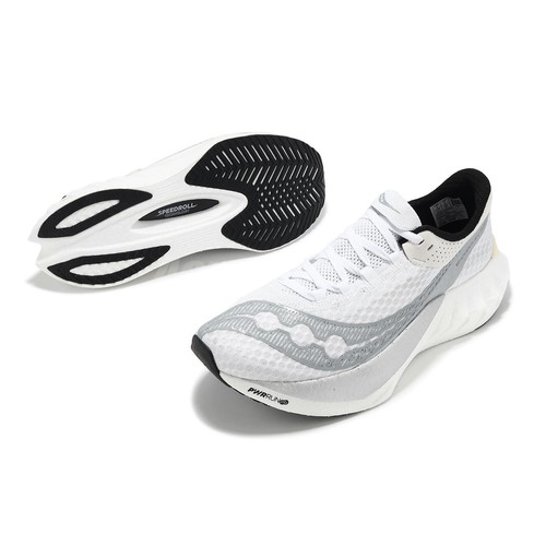 Pre-owned Saucony Endorphin Pro 4 White Silver Men Road Racing Running Shoes S20939201