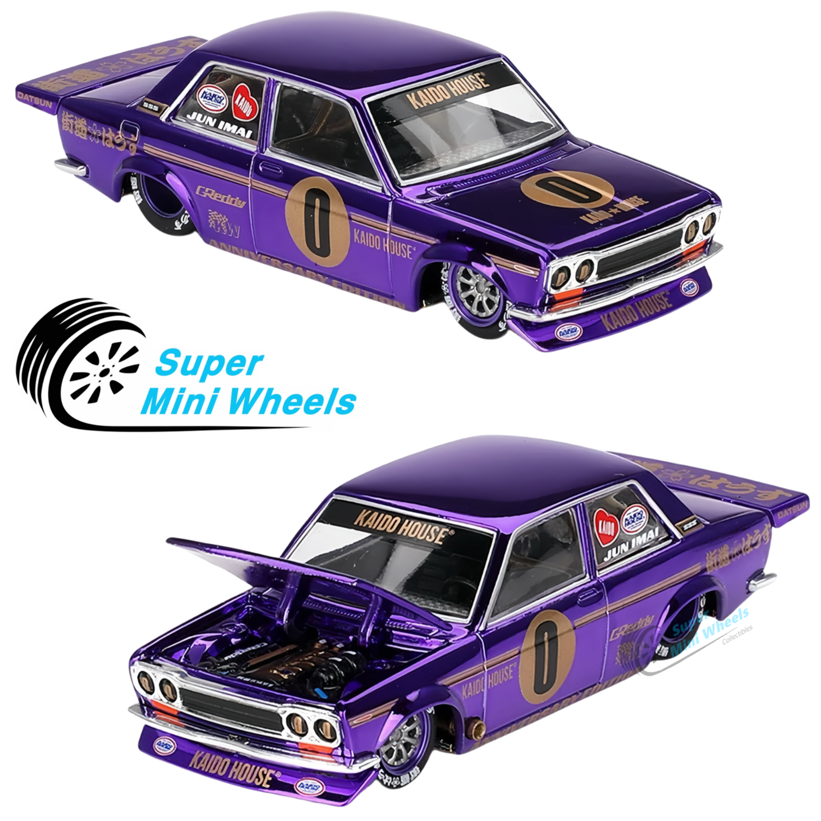Mini GT x Kaido House 1:64 Datsun 510 Pro Street Anniversary Mini GT x Kaido House 1:64 Datsun 510 Pro Street Anniversary