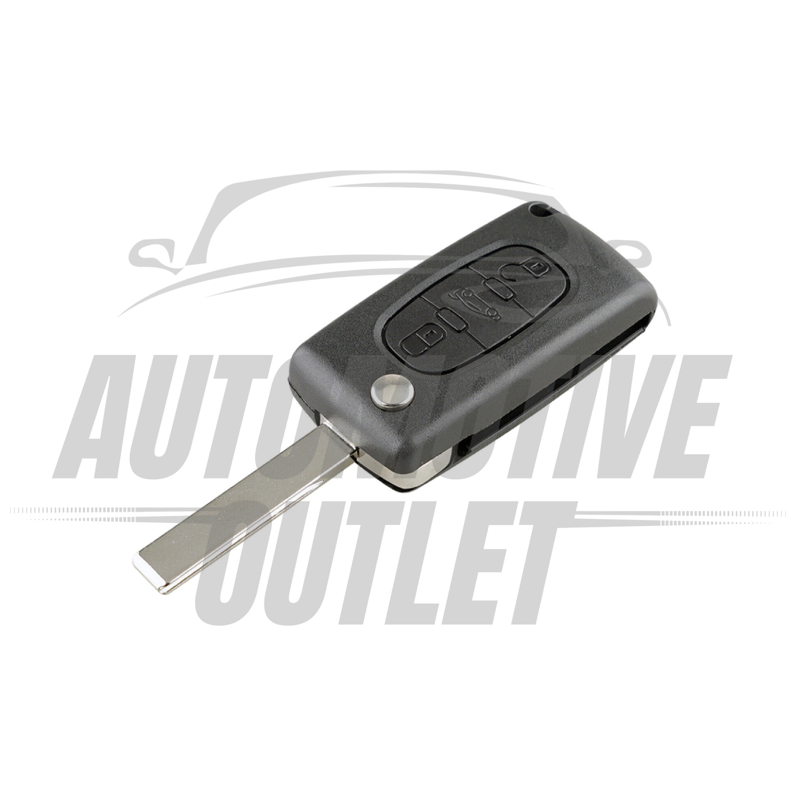 3 BUTTON REMOTE FLIP CAR KEY FOB CASE SHELL FOR PEUGEOT 407 307 CC 308 SW 207 3