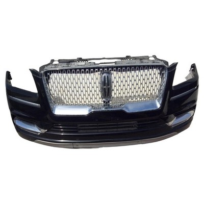 2018-2021 LINCOLN NAVIGATOR Front Bumper W/ Auto Park Black G1 OEM Replacement