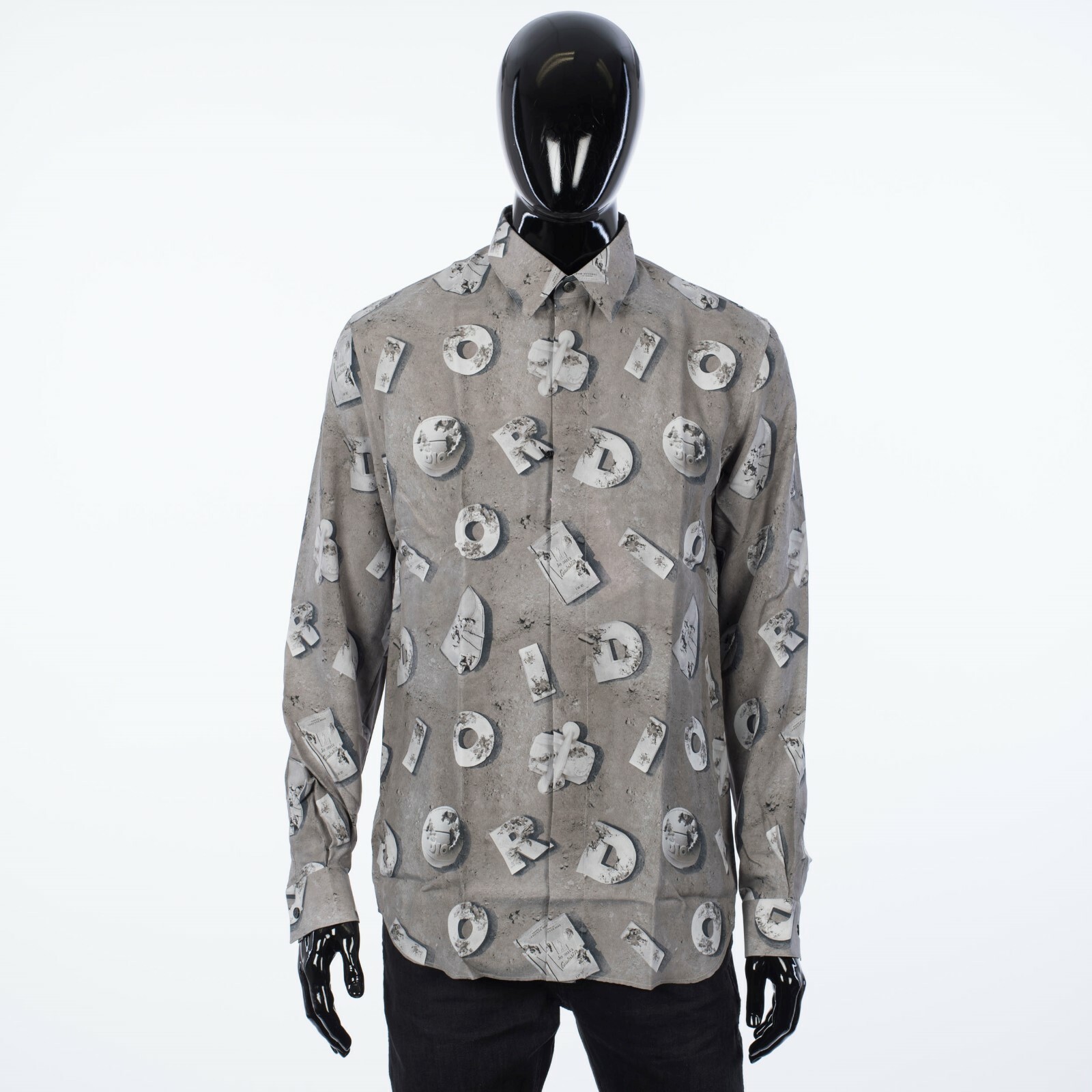 DIOR x DANIEL ARSHAM 1100$ Dress Shirt - Gray Technical DIOR x DANIEL ARSHAM 1100$ Dress Shirt - Gray Technical